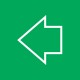 894461 - Green left indicator decal suit 444 series switch. (1pc)